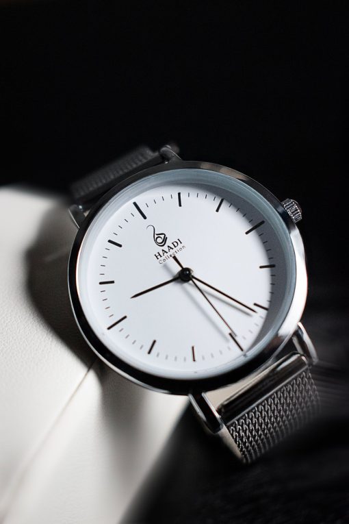 Elegant Silver Timepiece